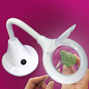 Lightcraft LC8082LED-EU LED Compact Flexi Magnifier Lamp (EU Plug) – image 2