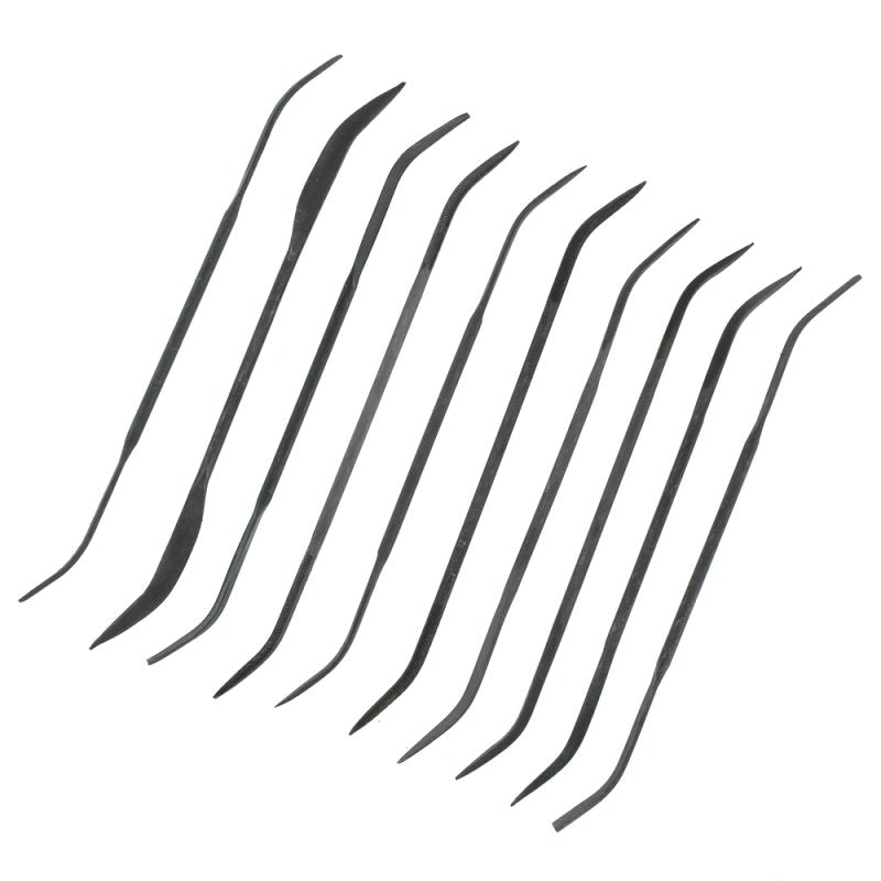 Modelcraft PFL6003 10 Pce Medium Cut Double Ended Riffler Files Set
