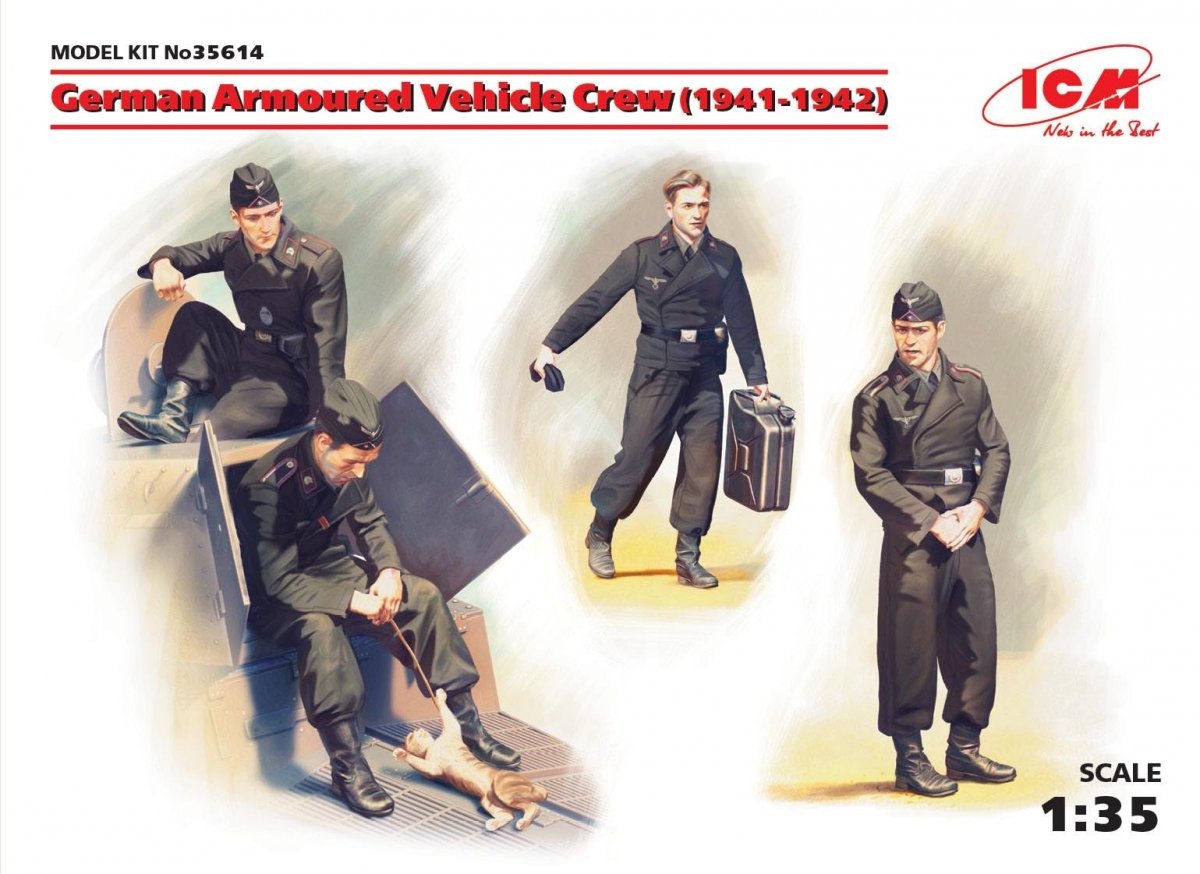 ICM 35614 German Armored Vehicle Crew (1941-1942) 1/35
