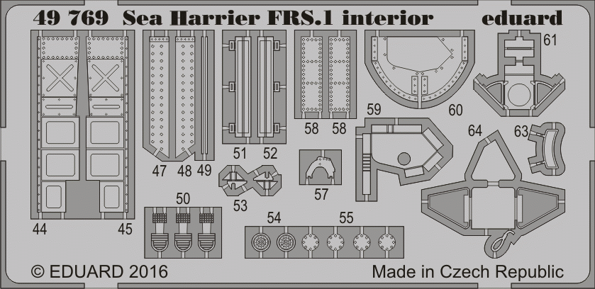 Eduard 49769 Sea Harrier FRS.1 interior KINETIC MODEL 1/48 – image 2