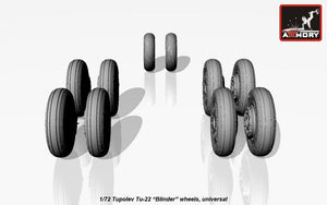 Armory Models AW72043 Tupolev Tu-22 Blinder wheels 1/72 – obrázek 5