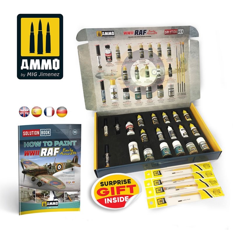 AMMO of Mig Jimenez 7722 WWII RAF Early Aircraft Solution Box – obrázek 3
