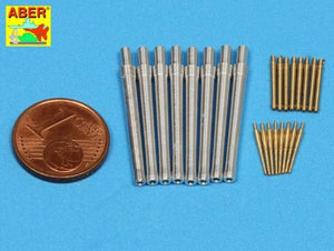 Aber 350L-64 Set of Barrels for HMS Warspite battleship- 15” Mk.Ix 8; 6” Mk.XII x 8; 4” Mk.XVI x 8 (1/350) – Bild 3