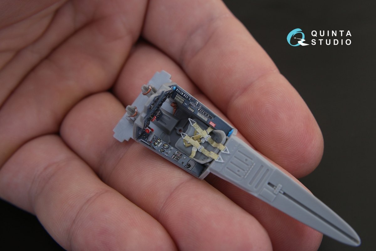 Quinta Studio QD48156 FW 190A-5 3D-Printed &amp;amp; colored Interior on decal paper (for Hasegawa kit) 1/48 – image 5