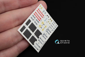 Quinta Studio QD48033 F-16I 3D-Printed &amp;amp; colored Interior on decal paper (for Kinetic kit) 1/48 – obrázek 2