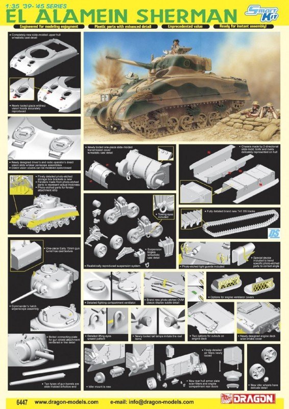 Dragon 6447 El Alamein Sherman 1/35 – immagine 2