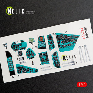 KELIK K48024 MI-24P INTERIOR 3D DECALS FOR ZVEZDA KIT 1/48 – imagen 2