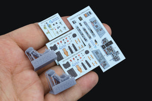 Quinta Studio QD+72116 Su-24M 3D-Printed colored Interior on decal paper (Zvezda) (with 3D-printed resin part) 1/72 – image 2