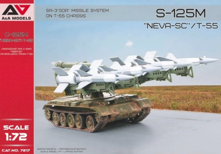 A&amp;A Models 7217 S-125M "Neva-SC"/T-55 SA-3 Goa Missile System on T-55 Chassis 1/72