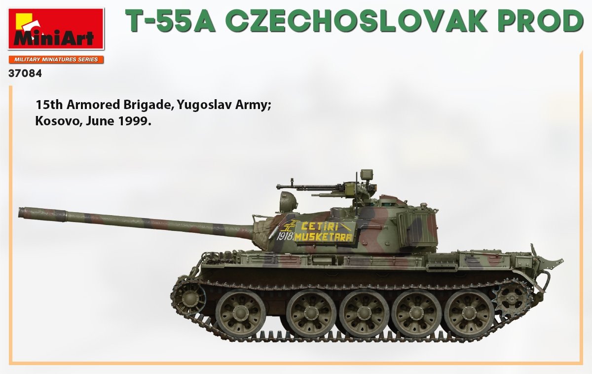 Miniart 37084 T-55A CZECHOSLOVAK PRODUCTION 1/35 – obrázek 10