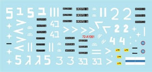 Star Decals 72-A1061 Israeli AFVs # 6 1960 and Six-Day War markings. M51 Super Sherman + M1 Super Sherman /72 – obrázek 3
