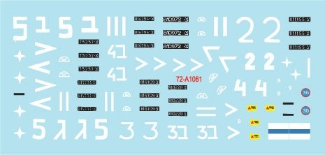 Star Decals 72-A1061 Israeli AFVs # 6 1960 and Six-Day War markings. M51 Super Sherman + M1 Super Sherman /72 – obrázek 3