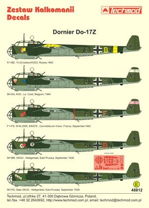 Techmod 48812 - Dornier Do 17Z 1/48 – image 2