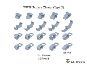 ET Model P35-278 WWII German Clamps (Type.2) 1/35