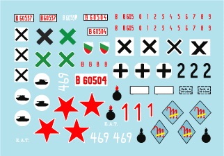 Star Decals 35-C1040 Axis/Eastern European StuG III (2) 1/35 – imagen 3