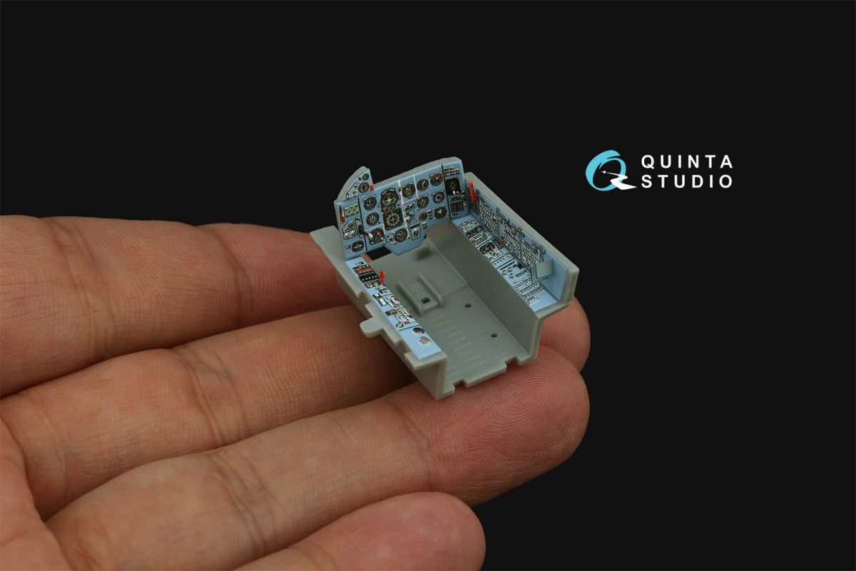 Quinta Studio QD+48480 Su-17M4/Su-22M4 3D-Printed &amp;amp; colored Interior on decal paper (Hobby Boss) (with 3D-printed resin parts) 1/48 – image 7