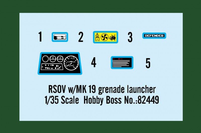 Hobby Boss 82449 RSOV w/MK 19 grenade launcher 1/35 – obrázek 2