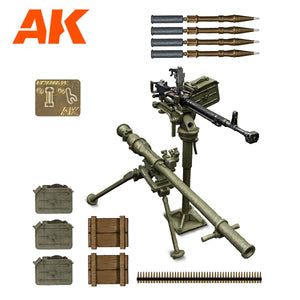 AK Interactive AK35005 INFANTRY SUPPORT WEAPONS DSHKM &amp;amp; SPG-9 1/35 – image 2