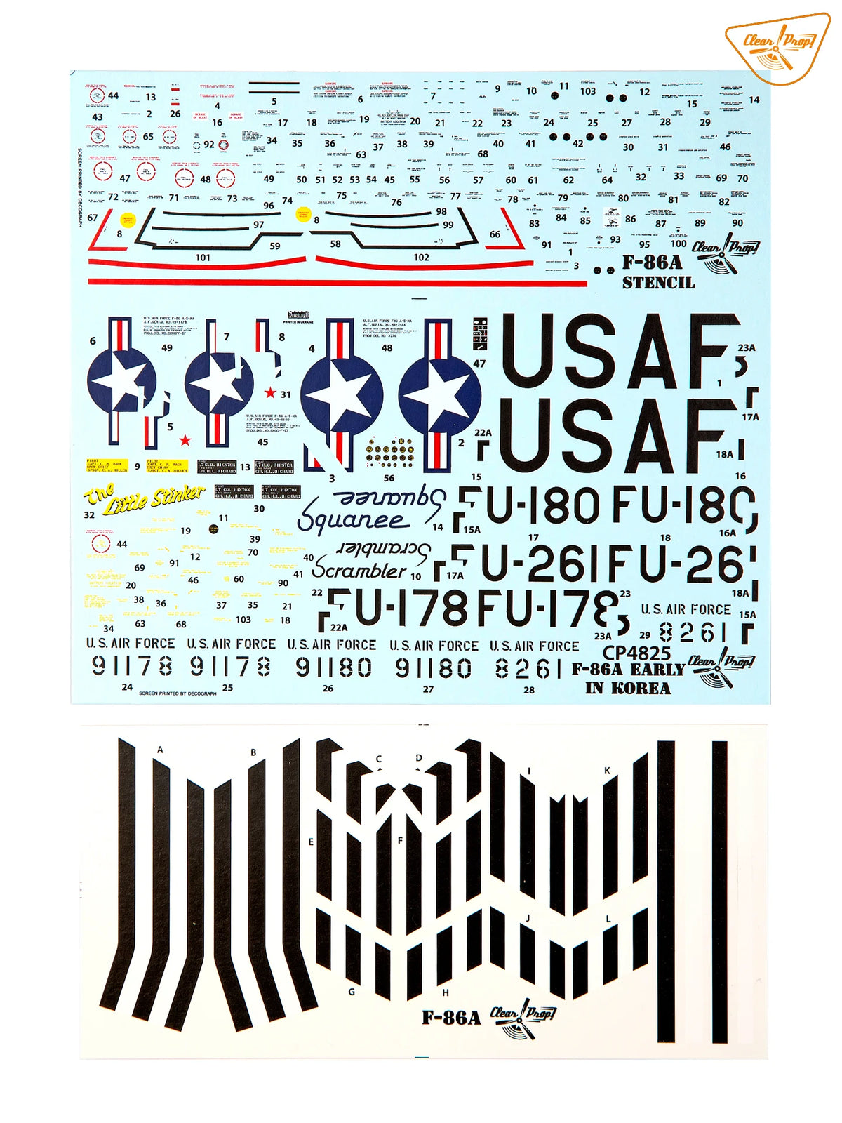 Clear Prop! CP4825 North American F-86 A Sabre in Korea Early Variants (Advanced Kit) 1/48 – imagen 30