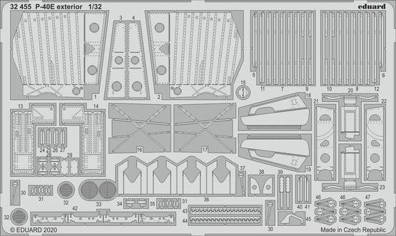 Eduard BIG33123 P-40E part II for Trumpeter 1/32 – Bild 4