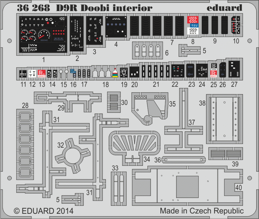 Eduard 36268 Doobi Bulldozer interior - color 1/35 Meng