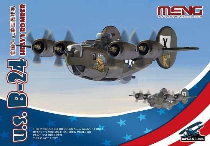 Meng Model mPLANE-006 RU.S. B-24 HEAVY BOMBER (CAARTOON MODEL)