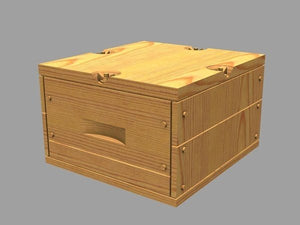 Panzer Art RE35-379 US Ammo boxes for 0.5 ammo (wooden pattern) 1/35