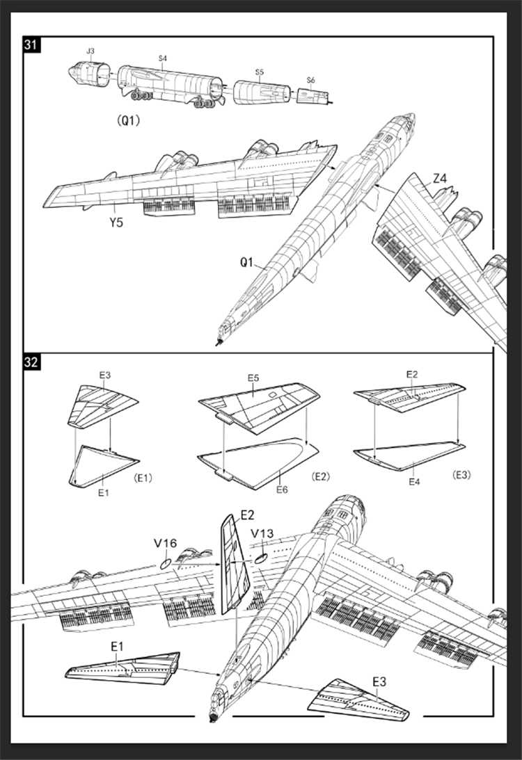 Modelcollect UA72200 B-52H US Stratofortress Strategic Bomber 1/72 – obrázek 37