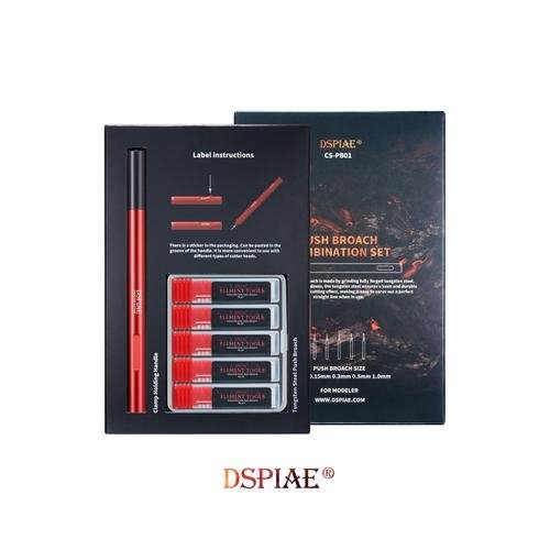 DSPIAE CS-PB01 PUSH BROACH COMBINATION SET / Engraving Set – Bild 6