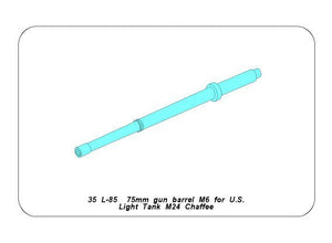 Aber 35L-085 75mm Gun barrel for US light tank M24 Chaffee (1/35) – image 9