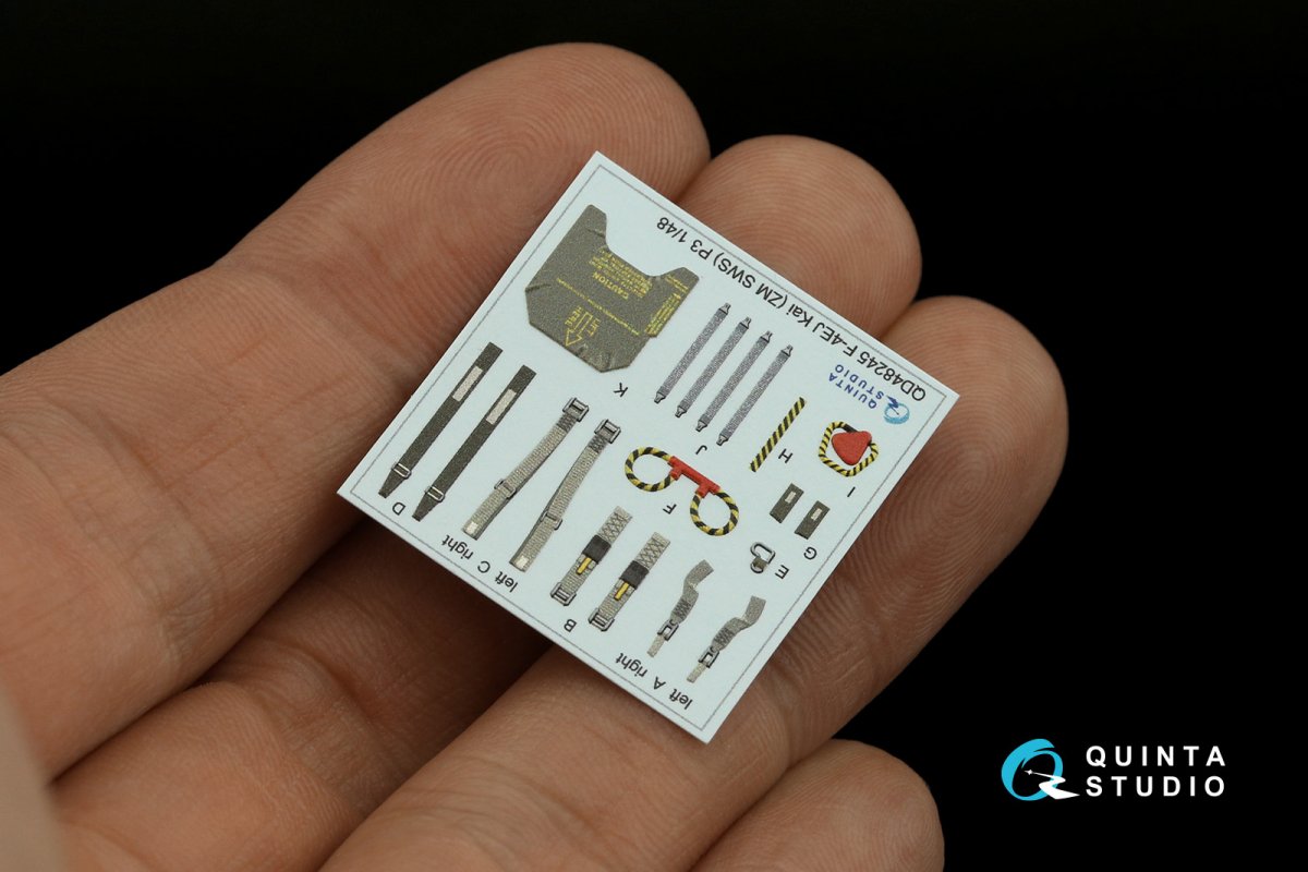 Quinta Studio QD48245 F-4EJ Kai 3D-Printed &amp;amp; colored Interior on decal paper (ZM SWS) 1/48 – Bild 17