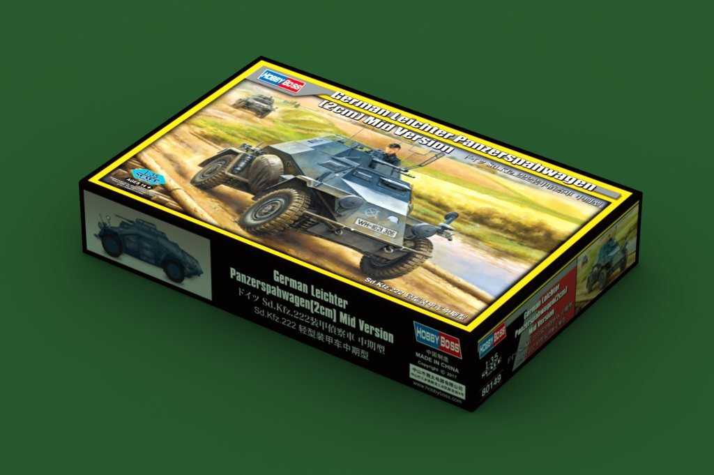 Hobby Boss 80149 German Leichter Panzerspahwagen(2cm) Mid Version 1/35 – immagine 2