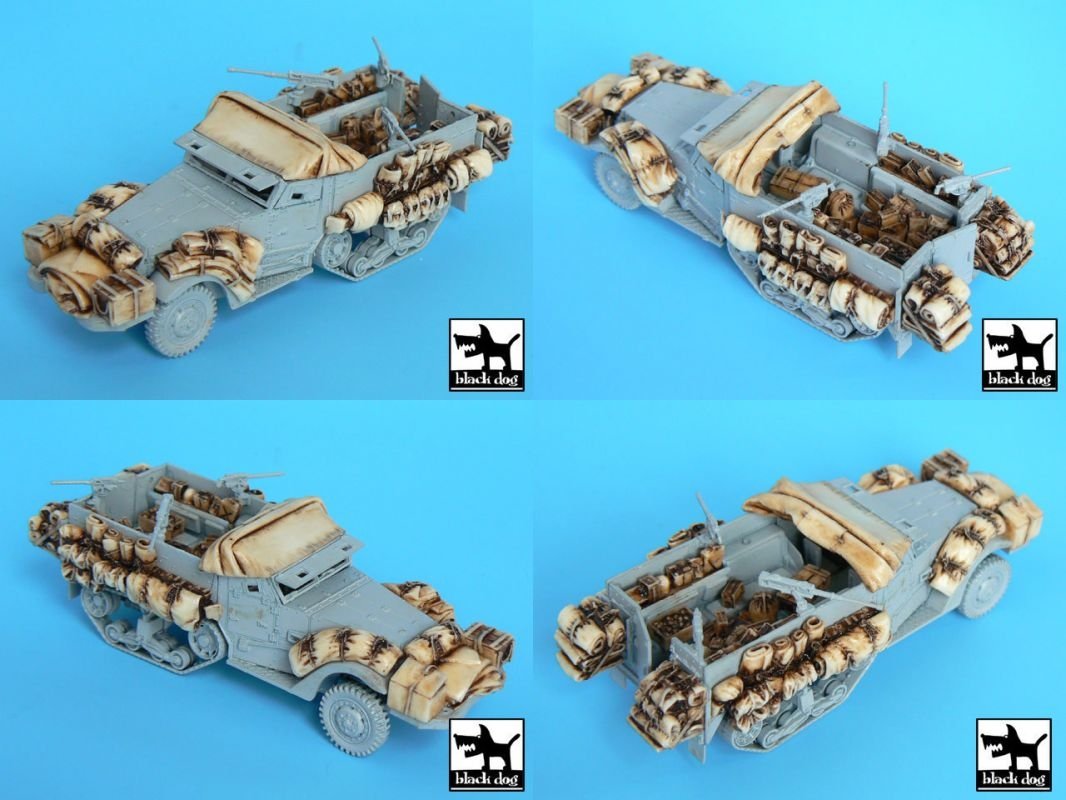 Black Dog T72016 M3 Half Track + amphibian vehicle for Trumpeter 1/72 – image 4