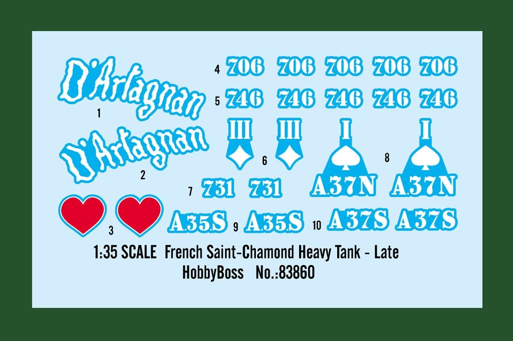 Hobby Boss 83860 French Saint-Chamond Heavy Tank - Late 1/35 – image 3