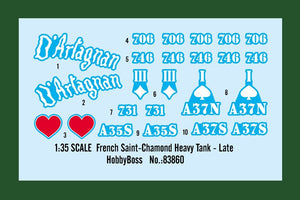 Hobby Boss 83860 French Saint-Chamond Heavy Tank - Late 1/35 – image 3
