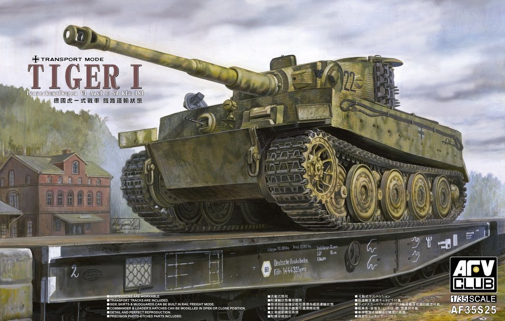 AFV Club 35S25 Pz.Kpfw VI Tiger Ausf.E (Transport Mode) 1/35