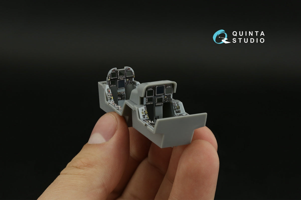 Quinta Studio QDS-48374 F/A-18F early 3D-Printed &amp;amp; colored Interior on decal paper (Hobby Boss) (small version) 1/48 – Bild 3
