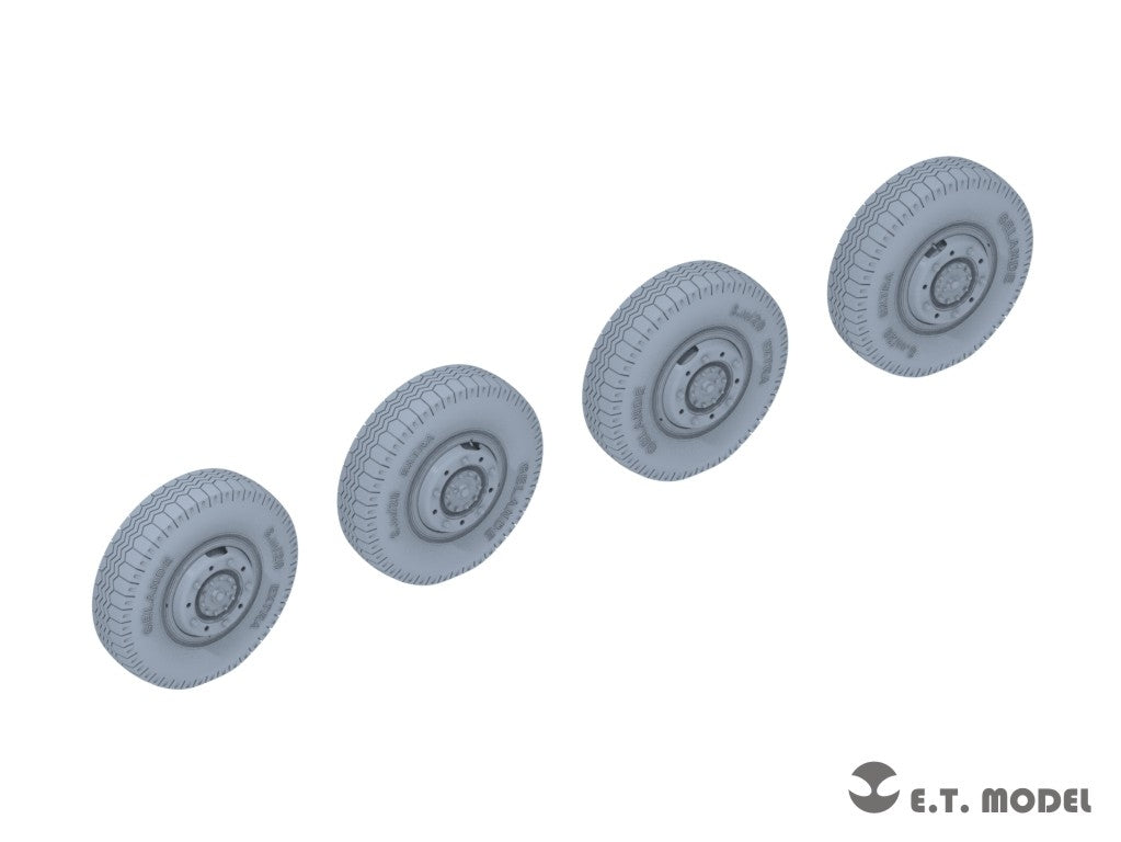 ET Model P35-103 WWII German Sd.Kfz.234 Small Diameter Weighted Wheels Type.3 1/35 – image 2