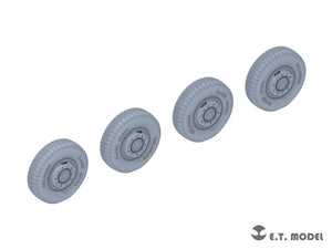 ET Model P35-103 WWII German Sd.Kfz.234 Small Diameter Weighted Wheels Type.3 1/35 – image 2