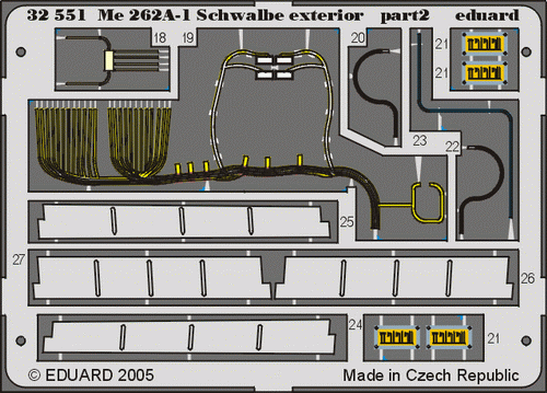 Eduard 32551 Me 262A-1 Schwalbe extérieur 1/32 TRUMPETER – image 3