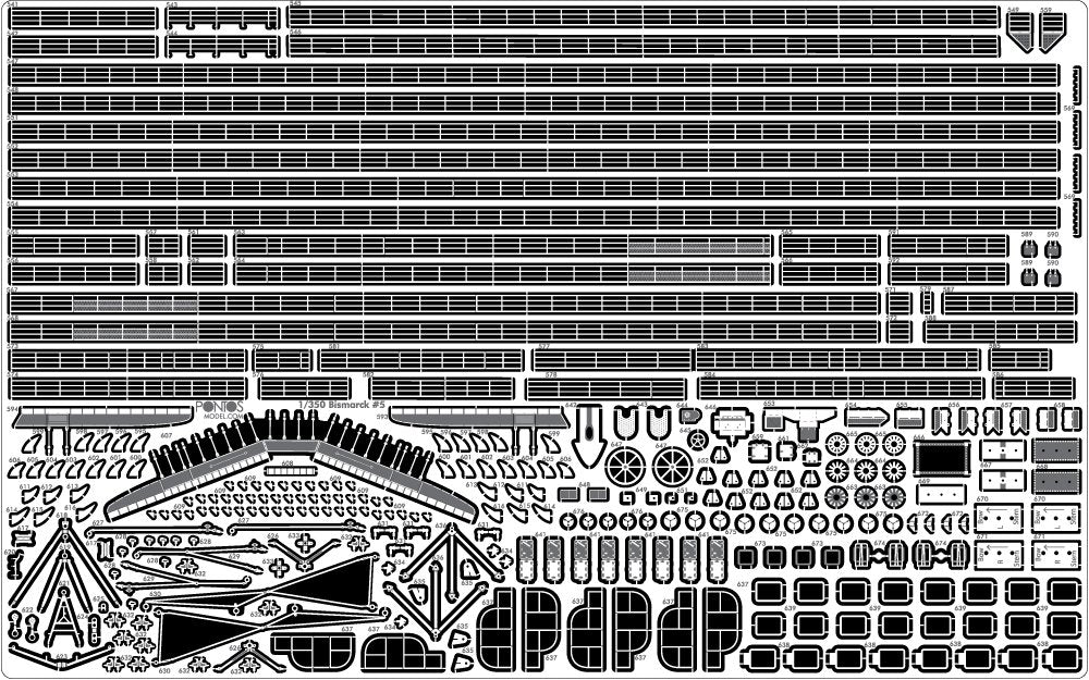 Pontos 35022F1 BISMARCK 1941 Detail Up Set 1/350 – image 21