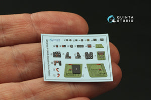 Quinta Studio QD72165 P-39Q/N Airacobra 3D-Printed colored Interior on decal paper (Arma Hobby) 1/72 – image 4