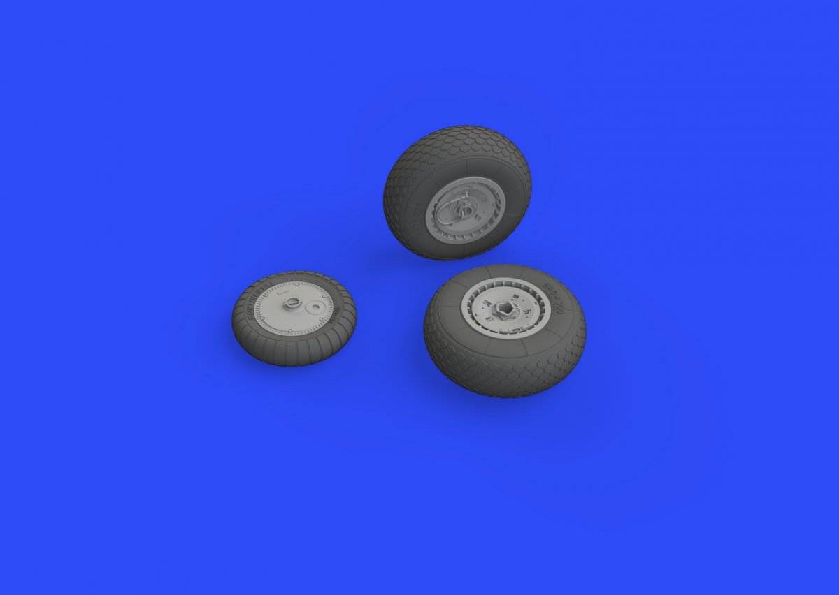 Eduard 632100 Me 262 wheels REVELL 1/32 – obrázek 2