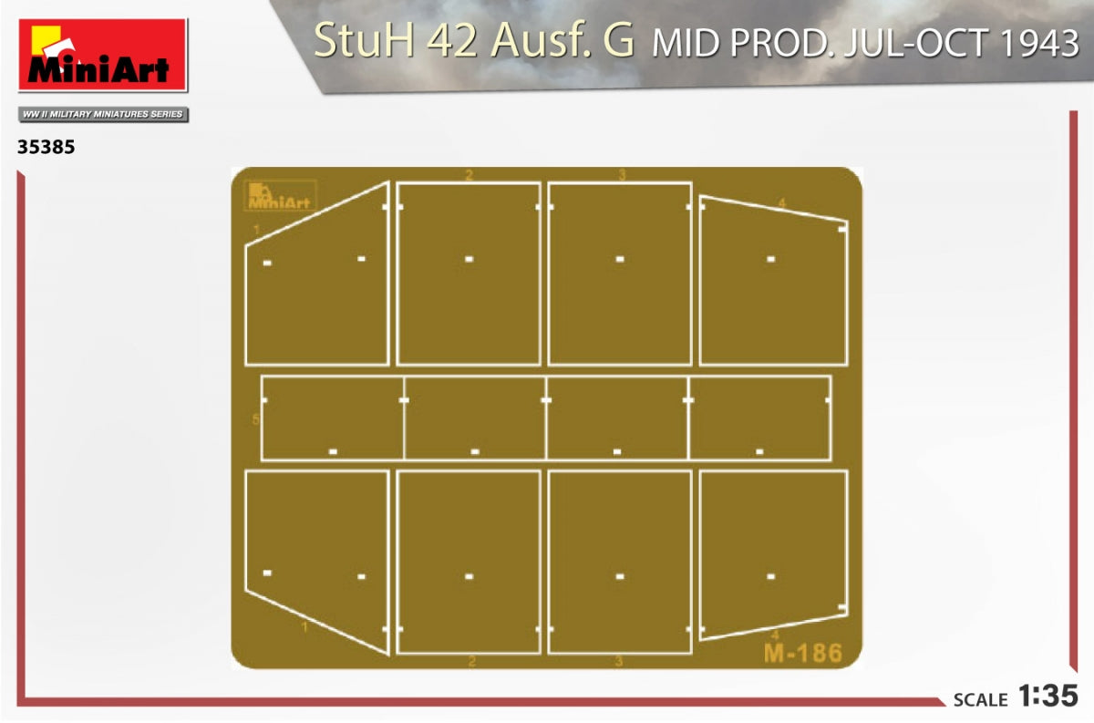 MiniArt 35385 StuH 42 Ausf. G MID PRODUCED BY JUL-OCT 1943 1/35 – immagine 3