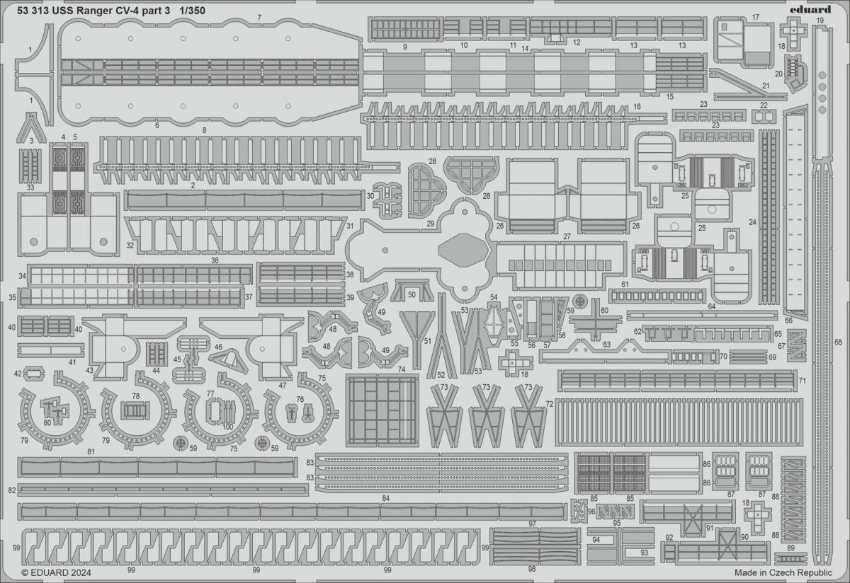 Eduard BIG5374 USS Ranger CV-4 TRUMPETER 1/350 – image 4