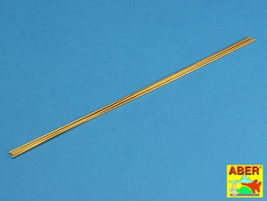 Aber BT15X02 Brass Tubes 1.50x0.20 mm length 250 mm x 4 pcs. – immagine 3