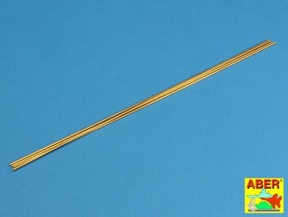 Aber BT15X02 Brass Tubes 1.50x0.20 mm length 250 mm x 4 pcs. – immagine 3