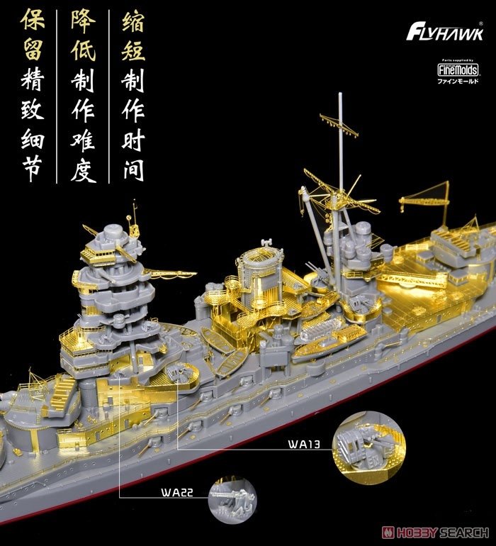 Flyhawk FH770001 IJN Battleship Nagato PE Sheet (Fuj42148) 1/700 – image 4