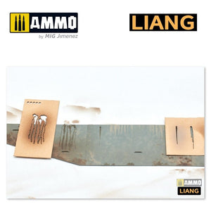 Liang 0002 Streaking &amp;amp; Wet Effects Airbrush Stencils – zdjęcie 5