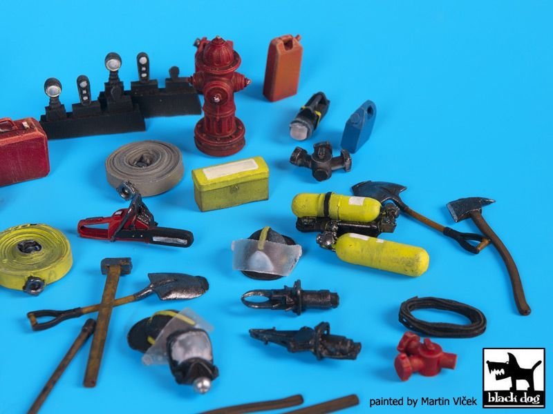 Black Dog T35144 Firefighters equipment accessories set 1/35 – Bild 3